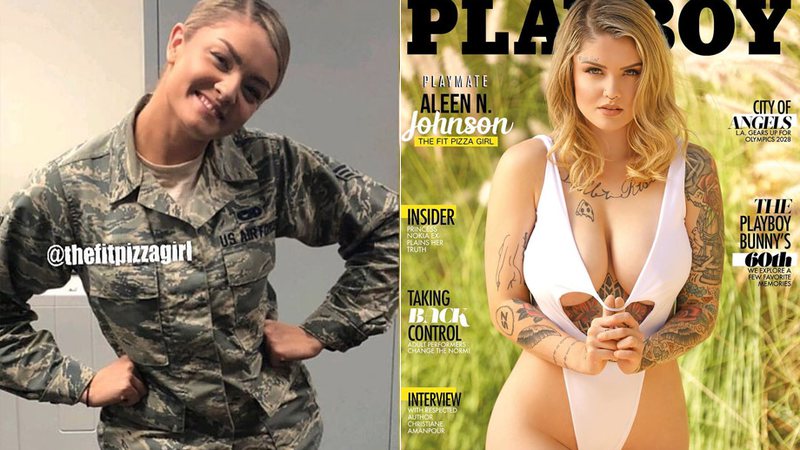 Aleen N. Johnson estampou a capa da Playboy em três países - Foto: Reprodução/ Instagram e Divulgação