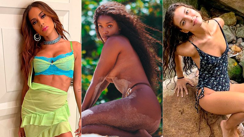 Anitta, Alanis Guillen e Iza encabeçam a lista das mulheres mais sexy do mundo - Foto: Reprodução/ Instagram@anitta/ @carolcaminha e @alanissguillen