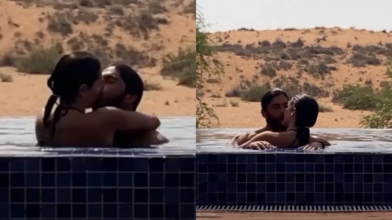 Deborah Secco celebra Dia do Beijo com Hugo Moura na piscina - Foto: Reprodução / Instagram