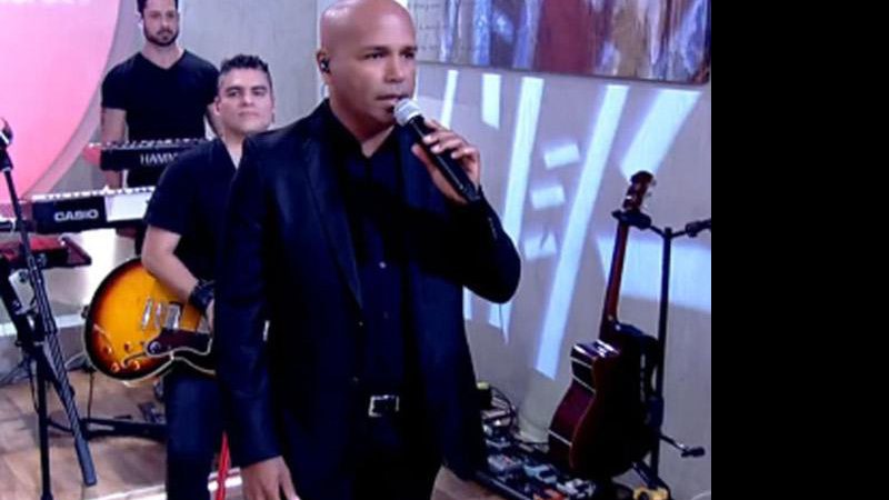Rick, da dupla Rick & Renner, esteve no programa Encontro com Fátima Bernardes. Crédito: Reprodução/TV Globo