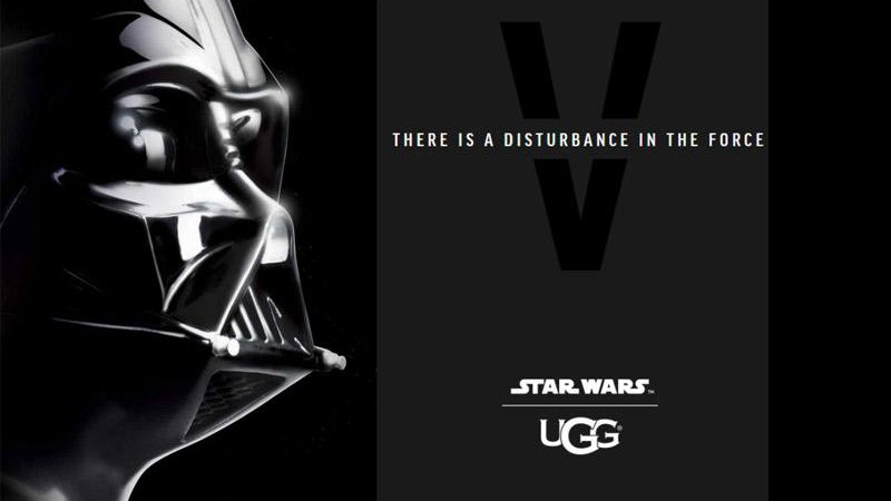 UGG lança linha de calçados do Darth Vader - Foto: Reprodução/ UGG