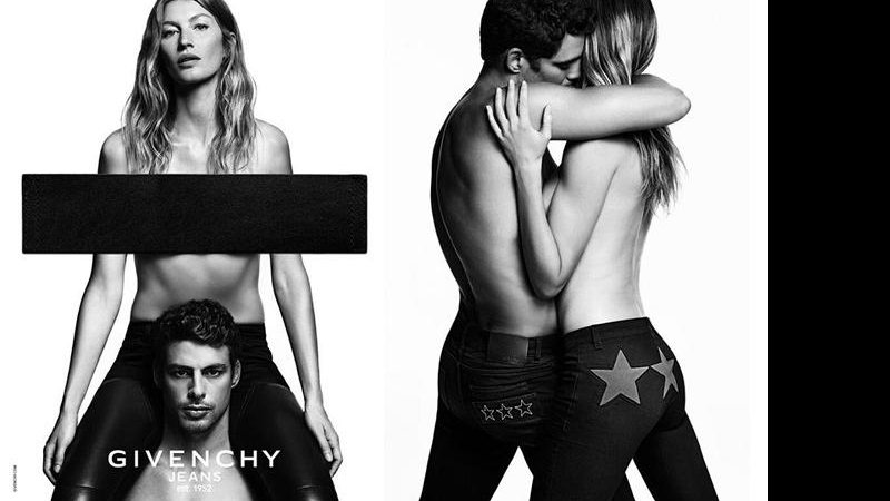 Cauã Reymond e Gisele Bündchen são os mais novos garotos-propaganda da grife francesa Givenchy - Foto: Reprodução/ Instagram