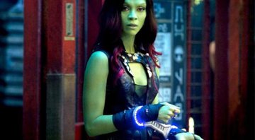Gamora, a personagem de Zoe Saldana em Guardiões da Galáxia - Foto: Reprodução