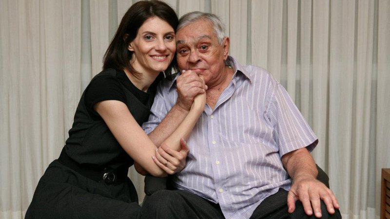 Malga e Chico Anysio no aniversário de 80 anos do humorista - Foto: Arquivo Pessoal