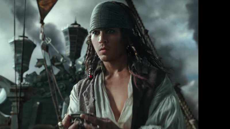 Piratas do Caribe: A Vingança de Salazar terá Jack Sparrow (Johnny Depp) mais jovem feito de computação gráfica - Foto: Reprodução
