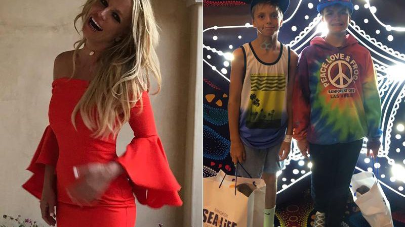 Britney Spears e os filhos, Jayden James e Sean Preston - Foto: Reprodução/ Instagram