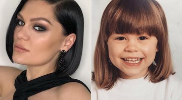 Jessie J atualmente, e na infância - Foto: Reprodução/ Instagram