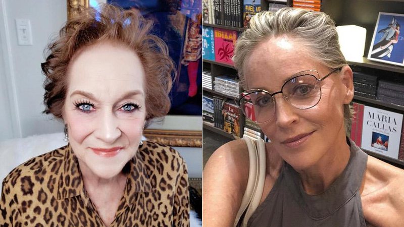 Sharon Stone (à direita) e sua mãe, Dorothy, de 86 anos - Foto: Reprodução/ Instagram